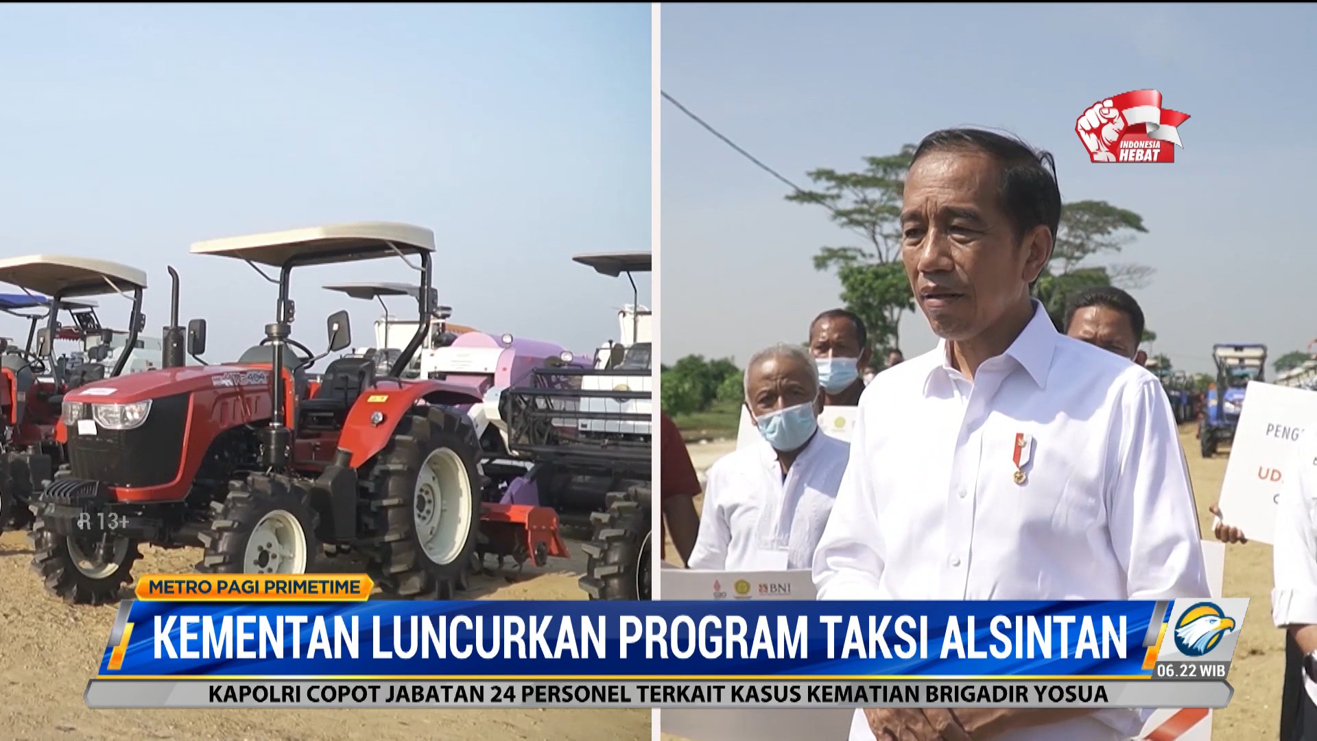 Jokowi Luncurkan Program Taksi Alsintan Inovasi Kementan - Food Station