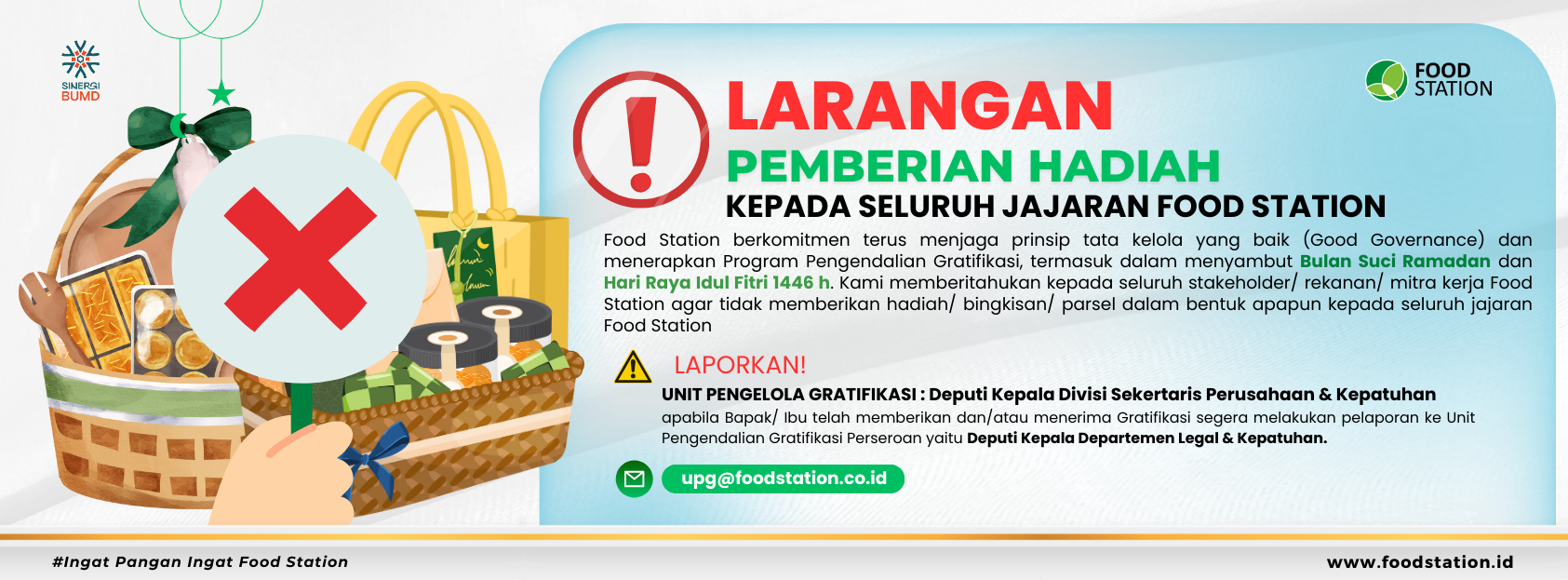 LARANGAN PEMBERIAN HADIAH